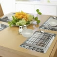 thumbnail image 4 of Ambesonne Scenery Place Mats Set of 4, Urban Modern City View, Standard Size, Pale Brown White, 4 of 6