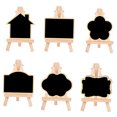 thumbnail image 4 of SWETRACE 6Pcs Desktop Message Board Rectangular Shape Rustic Style Black White Frame for Cafe and Restaurant, 4 of 8