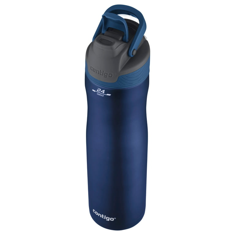 Contigo Cortland Chill 24 oz Silver and Blue Solid Print Stainless