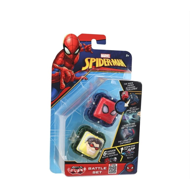 Cubos de batalla de juguete Marvel Spiderman Dr. Octopus Vs Glowing