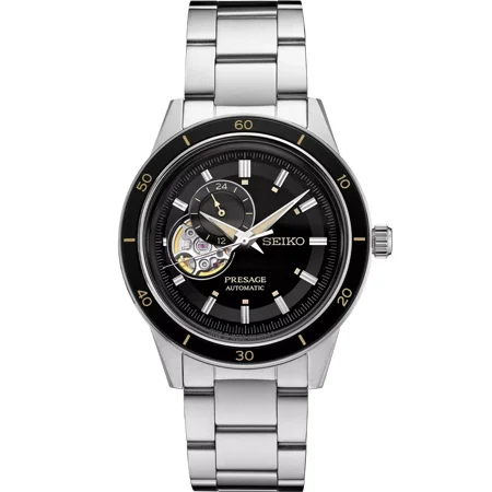 Seiko Presage Style 60s 40.8 mm Black Dial Men's Watch SSA425