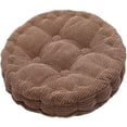 thumbnail image 1 of Cojín redondo de tatami para silla (40 cm/16", color café), diseño simple, para sillón, sofá, decoración interior, grueso, para el hogar, la oficina, el comedor, el coche y la sala de estar., 1 of 5