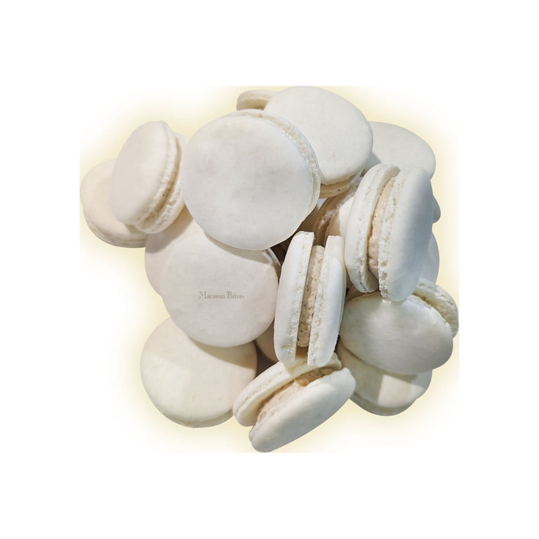 Macaron Bites, Vanilla Macaron Cookies, 24 Count, Elegant Gift Box