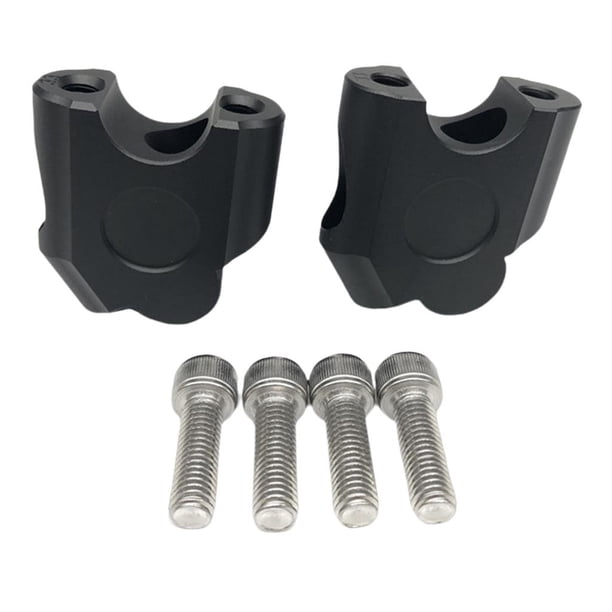 de Abrazadera de Montaje Elevador de Manillar de cicleta 22mm Universal Fácil de Instalar Resistente Negro