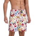 thumbnail image 2 of Sikiie Cute Butterfly Flowers Mens Pajama Shorts, Lightweight Lounge Pant with Pockets Soft Sleep Pj Shorts for MenLarge, 2 of 6