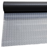 FlooringInc Standard Grade Nitro Garage Roll & Protective Parking Mats, Stailess Steel, Diamond, 7.5'x17'