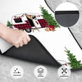 thumbnail image 3 of Sikiie Vintage Buffalo Plaid Christmas Camper Car Foot Mat Set of 4 Pieces Basics Universal Fit Rubber Carpet Floor Mats For Car SUV Van & Truck, 26.8"L x 17.3"W (Front), 13"L x 17.3"W(Rear), 3 of 6