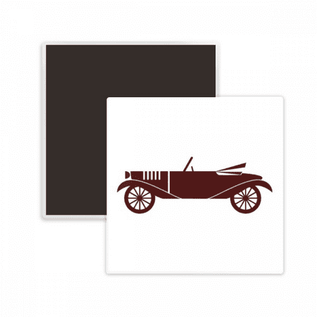

Geometric Classic Cars Brown Outline Square Ceracs Fridge Magnet Keepsake Memento