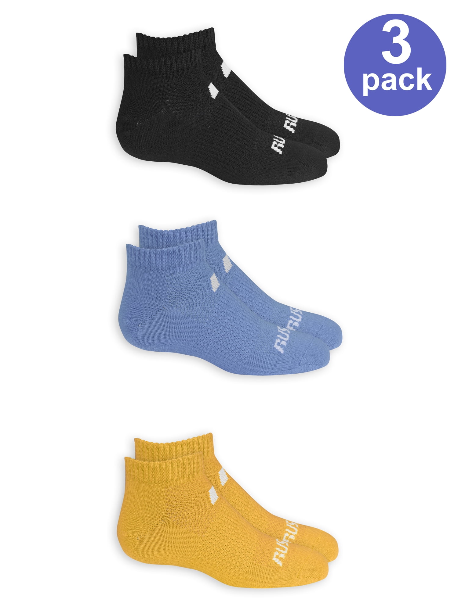 Russell Boys Socks, 3 Pack Low Cut Athletic Premium (Little Boys & Big ...