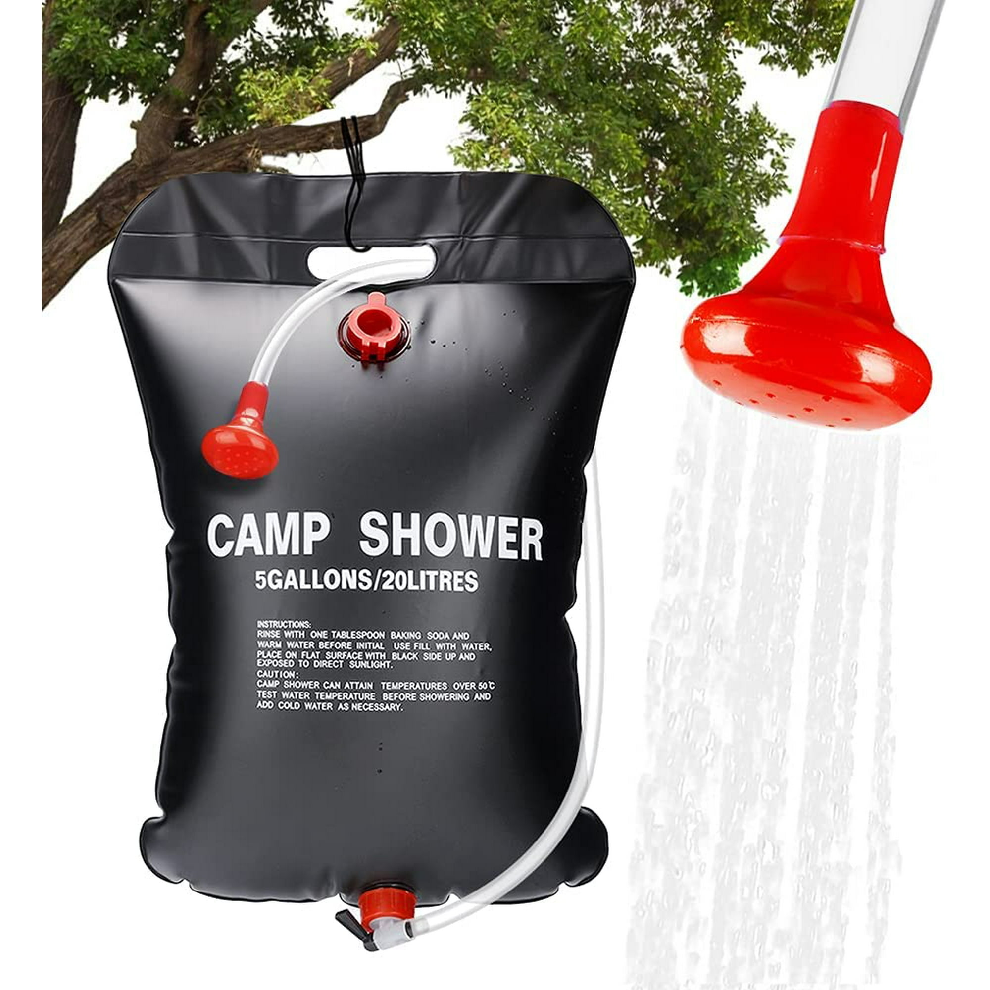 Diannasun Camping Shower Solar 20l Solar Shower Camping Outdoor Shower Solar Portable Camping Shower With Shower Head Hose Handle Bar Hot Water