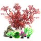 thumbnail image 1 of 7 piezas de decoración para peceras, plantas de acuario, cuevas de roca, plantas artificiales para acuario, accesorios para peceras, 1 of 6