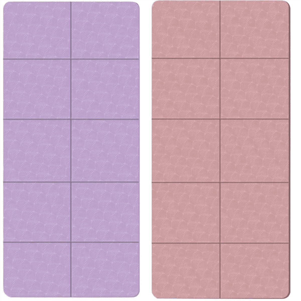 Foldable Yoga Mat Folding Travel Fitness Exercise Mat Double Sided Non-Slip for Yoga Pilates & Floor Workouts