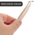thumbnail image 3 of KAKOWELY Precision Eyelash Tweezers with Bent Tip for False Lashes Multi-Functional Makeup Tool for Easy Application and Removal Beige,4.45X"X0.31"X0.24", 3 of 5