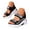 1Black, variant on Womens Sandals Open Toe Platform Sneakers Lightweight Cushion Hook and Loop Athletic Shoes