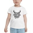 thumbnail image 2 of Future Hunting Buddy Cute Toddler T-Shirts for Boys Girls (White, 2T), 2 of 5