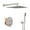 Brushed Nickel, variant on Kselythan Shower System, Shower Trim Kit with Rain Shower Head and Handheld Spray, Shower Head System Rain Shower System