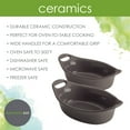 thumbnail image 2 of Rachael Ray Ceramics 2-Piece Oval Au Gratin Set, Gray, 2 of 6