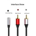 thumbnail image 5 of RCA Cable 2RCA Male to 3.5mm Female Audio Aux Cable 3.5mm Jack Rca Cable for MP3 Phone Home Theater, 5 of 5