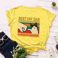 thumbnail image 3 of Gibobby Playera Corte clásico para Mujer Blusa manga corta con estampado mujer, camisa informal con letras, blusa corta para mujer(Amarillo,XL), 3 of 3