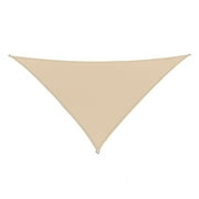 Coolaroo Premium Outdoor Sun Shade Sail with Hardware Kit 95% UV Block Protection for Backyard, Garden, Patio, 165 Triangle, Beech