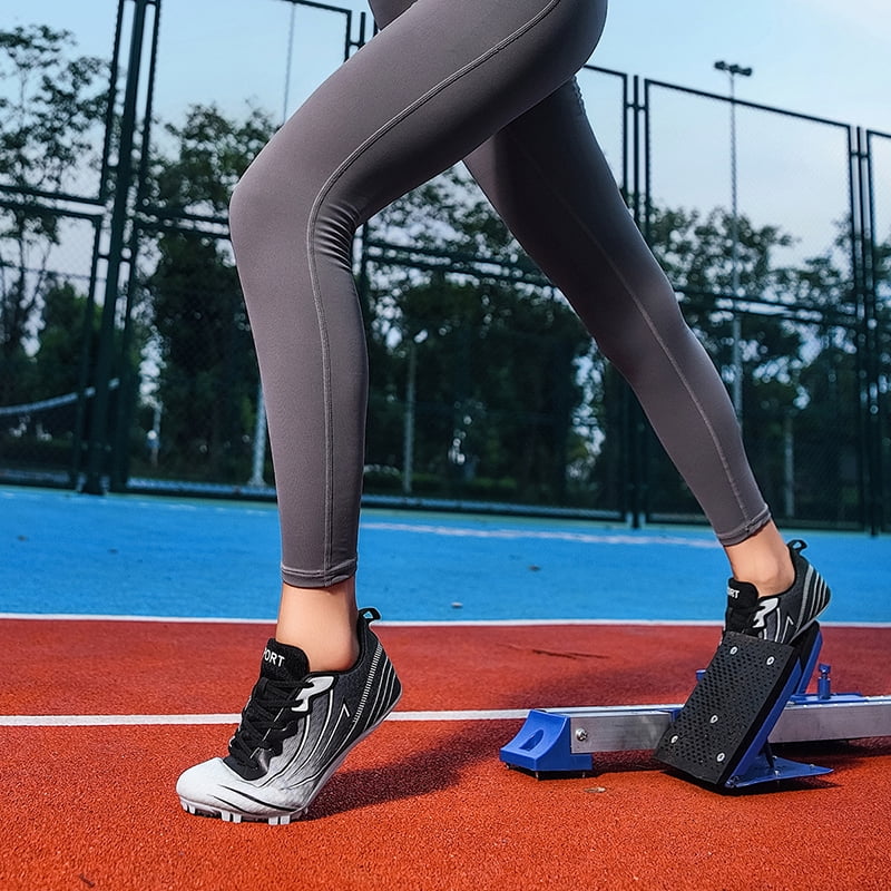 Men Women Kids Track and Field Shoes Professional 8 Spikes Running Racing Sneakers Breathable Lightweight Sprinting Shoes