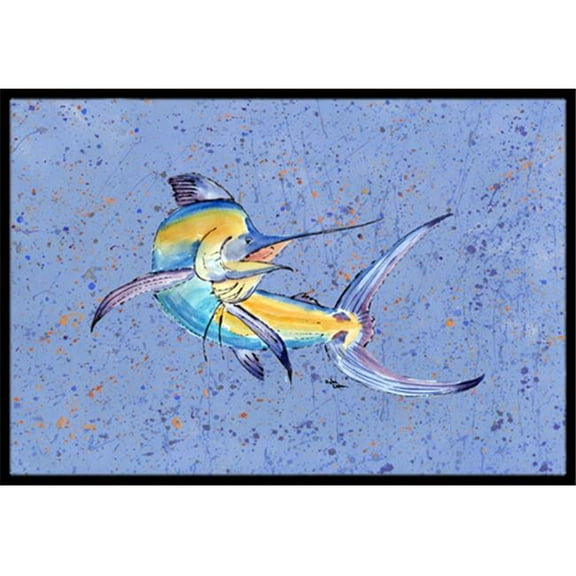 24 x 36 In. Blue Marlin Indoor or Outdoor Mat