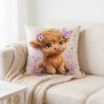 thumbnail image 2 of Throw Pillow Cover 18x18 Inch Cute Patterns Print Soft Breathable Hidden Zipper Decorative for Sofa Living Room by MPOISVA, 2 of 7