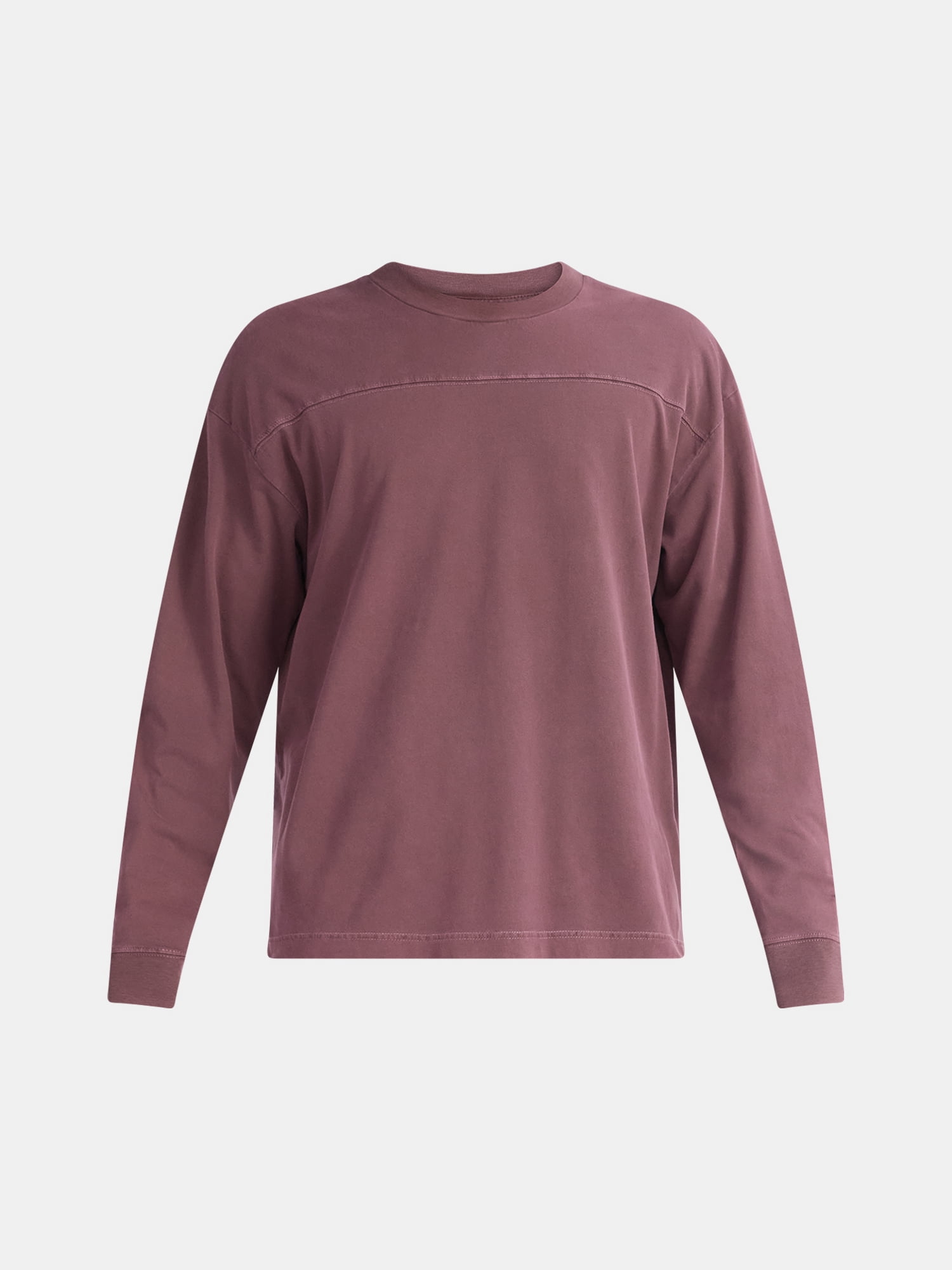 No Boundaries Cotton Washed Tee with Long Sleeves, Men's & Big Men's