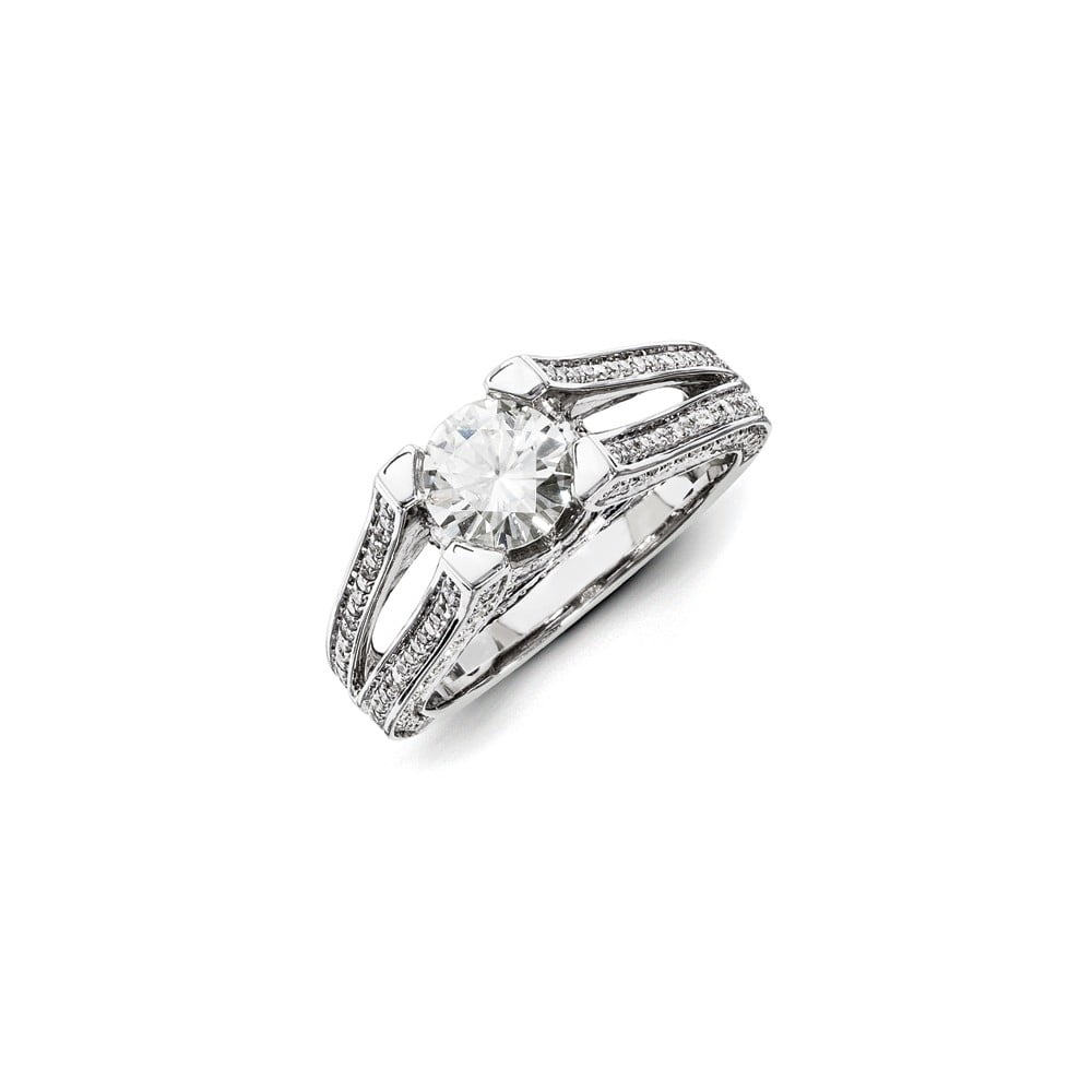 Details about 14k White Gold Finish 0.88 Ct Round Cut Diamond Unique Engagement Wedding Ring Details about 14k White Gold Finish 0.88 Ct Round Cut Diamond Unique Engagement Wedding Ring