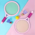 thumbnail image 3 of DEBGFS Children'S Badminton Racket Kindergarten Sports Outdoor Wholesale Tennis Racket Set 3-12 Years Old Parent-Child Toy Racket,Pink, 3 of 5