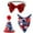 Large 3PCS Set, variant on Independence Day Pet Hat ,Patriotic Dress-Up Accessories for Cats & Dogs, Adjustable & Festive Wear