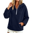 thumbnail image 2 of SYwaren Zip Up Sweatshirt for Women Oversized Hoodie Full Zip Long Sleeve Casual Tops, 2 of 6