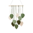 thumbnail image 2 of Hand Woven Cotton Rope Leaf Macrame Wall Hanging, Wall Hanging Boho Woven Tapestry, Bohemian Leaf Modern Chic Wall Art for Living Room, Bedroom, Apartment(C), 2 of 7