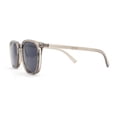 thumbnail image 3 of Polarized Gentlemanly Minimal Keyhole Bridge Thin Horn Rim Sunglasses Slate - Black, 3 of 4