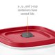 thumbnail image 2 of Rubbermaid 2108392 Easy Find - Tapas ventiladas para almacenamiento de alimentos, Paquete variado, Paquete de 3, 1 Rubbermaid NA, 2 of 7