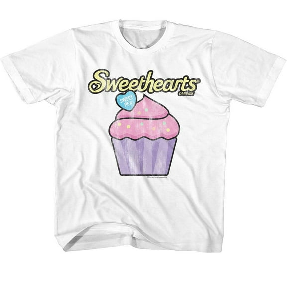 Sweethearts Cupcake White Youth T-Shirt