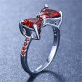thumbnail image 5 of HmNPlay Sparkling Large Zircon Bow Ring for Women, Elegant Comfortable Jewelry Gift for Sister Friendship Valentine Birthday Anniversary, Fashion Jewelry, 5 of 7