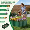 thumbnail image 2 of Gymojoy Outdoor Metal Raised Garden Bed,8x4x2ft Planter Box for Vegetables,Flowers,Herbs,Green, 2 of 11
