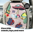 thumbnail image 4 of Goofa Mushroom Pattern Car Back Seat Protector for Kids (2 Pack) ,Anti-kick Storage Mat for Car Seats,Shields from Footprints, 4 of 6