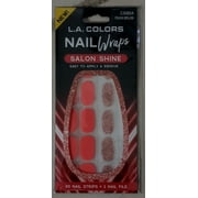 L.A. Colors Peach Bellini Nail Wraps Salon Shine New 30 count New