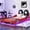 Red, variant on Alvantor Wood Twin Size Bed Frame, Race Car-Shaped Platform Bed with LED and Upholstered Backrest, White