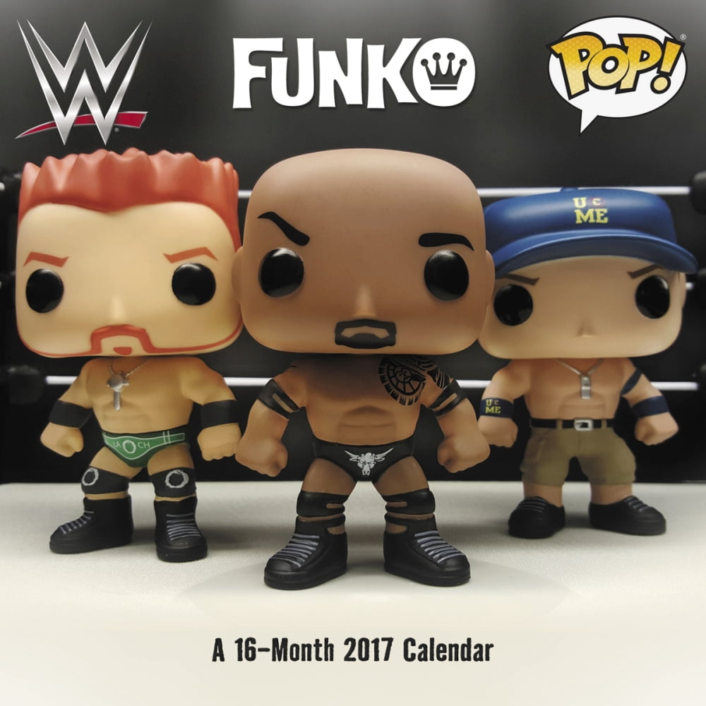 FUNKO WWE Wall Calendar, 2017 MMA, Boxing & Wrestling by ACCO Brands