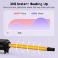 thumbnail image 7 of 2 in 1 Curling Iron Set with 1/2" & 1" Interchangeable Wands | Dual Voltage | Fast Heat Up 30s | Ceramic Coated Hair Curler for Travel, 7 of 7