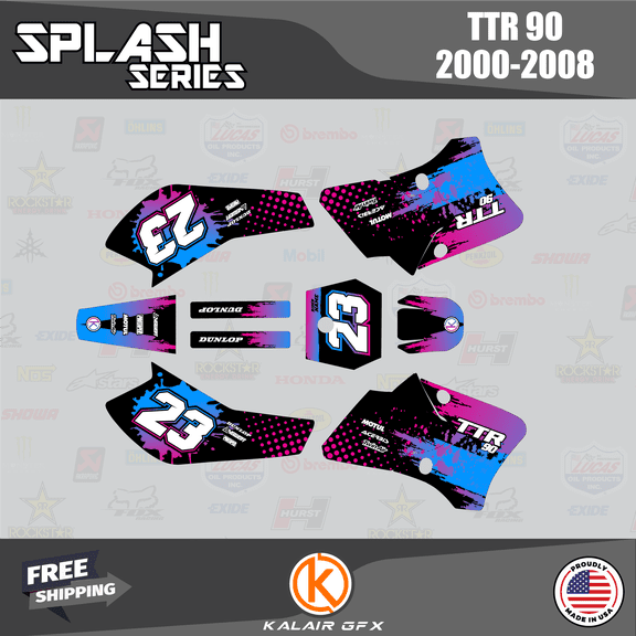 Kalair GFX Graphics Kit for Yamaha TTR90 (2000-2008) Splash Series