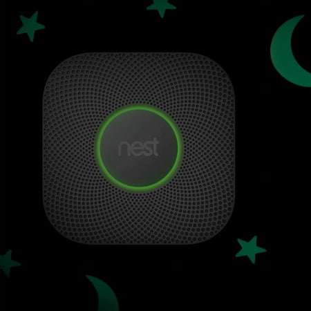 Google - Nest Protect 2nd Generation Smart Smoke/Carbon Monoxide Wired Alarm - White