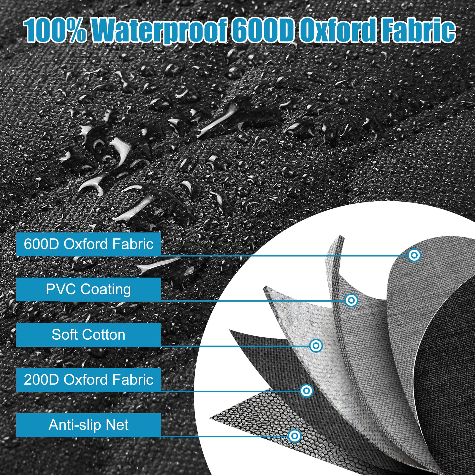 OneAmg Dog Car Seat Cover, 600D Oxford, Waterproof photo 8