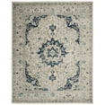 thumbnail image 2 of SAFAVIEH Madison Mattie Overdyed Floral Area Rug, Ivory/Blue, 8' x 10', 2 of 7