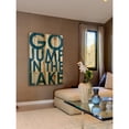 thumbnail image 6 of Go Jump Blue Painting Print on Natural Pine Wood, 6 of 7