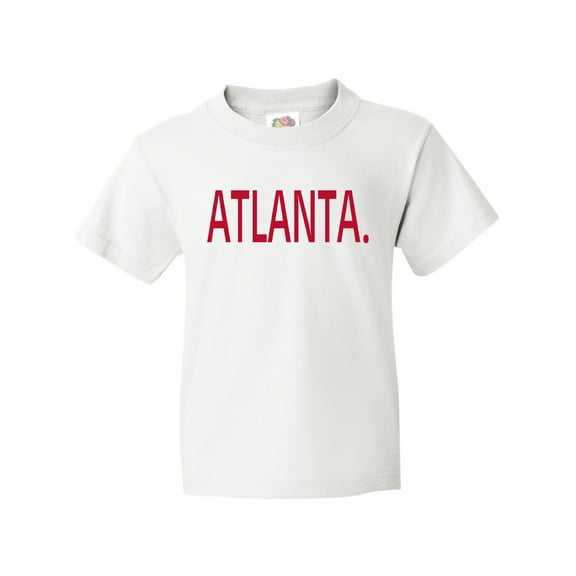 Inktastic Atlanta in Red Text Youth T-Shirt
