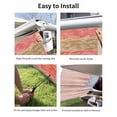 thumbnail image 7 of 4th of July RV Awning Sun Shade Screen 9'X7' Patriotic American Flag Mesh Sunscreen Retro Wooden Plank Awning Shade Screen with Zipper UV Blocker Completed Kits for RV Motorhome Camper, 7 of 7